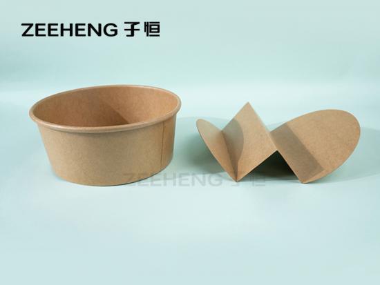 Disposable salad paper bowl divider