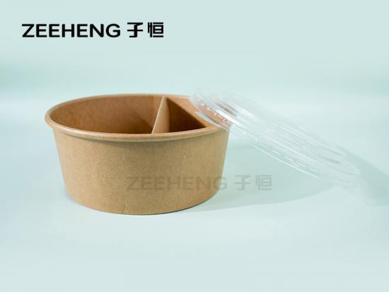 Disposable salad paper bowl divider wholesale