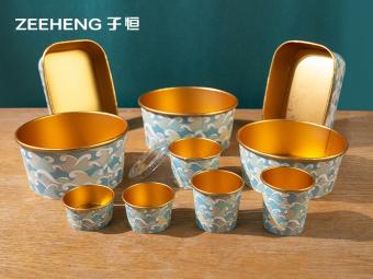 Gold Foil Paper Bowls