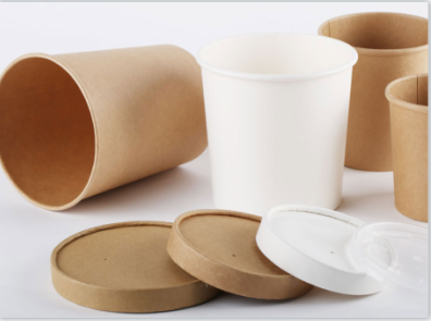 Paper Soup Cup with Paper Lid & Plastic lid