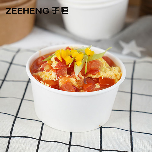 ZEEHENG paper bowls are freezer safe and microwavable